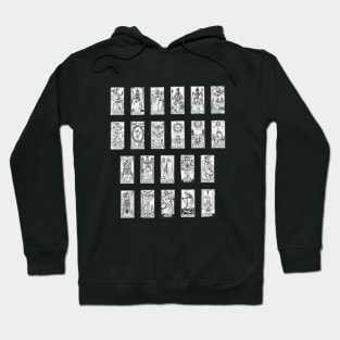 Tarot Cards with Arcana of Future Fate and Luck Hoodie